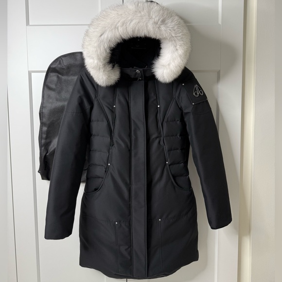 AUTH Moose Knuckles Cloud Shearling Parka with Removable Fur Hood, size XS - Picture 2 of 15
